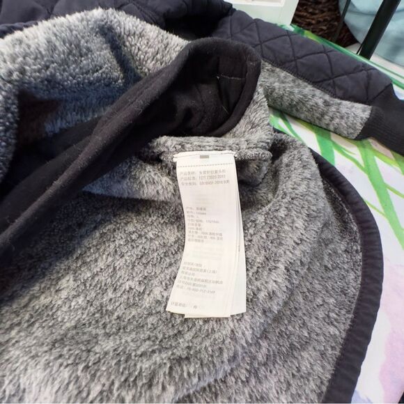 Abercrombie & Fitch fleece quilted pullover snap sweatshirt - Picture 7 of 10